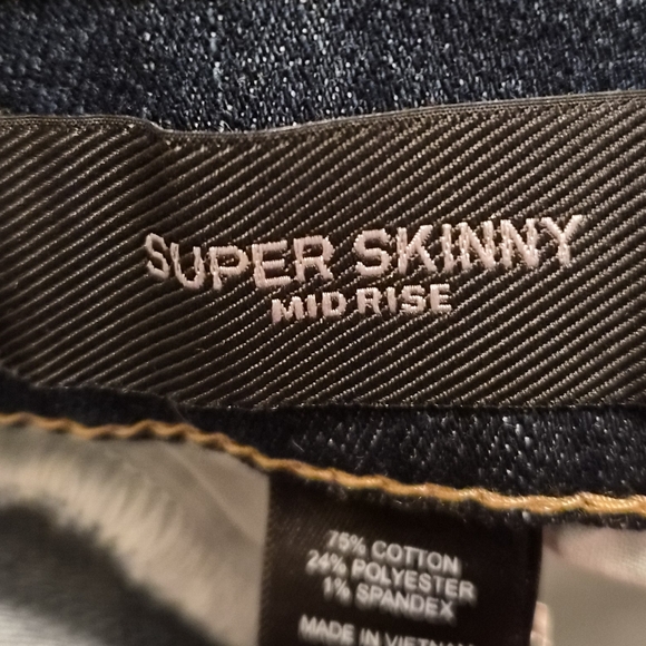 Express Women's Dark Blue Skinny Jeans‎ - Picture 6 of 9